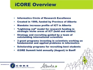 iCORE Overview