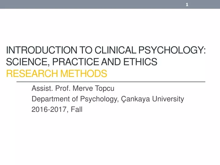 introduct on to cl i n cal psychology sc ence pract ce and eth cs research methods