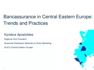 Bancassurance in Central Eastern Europe: Trends and Practices