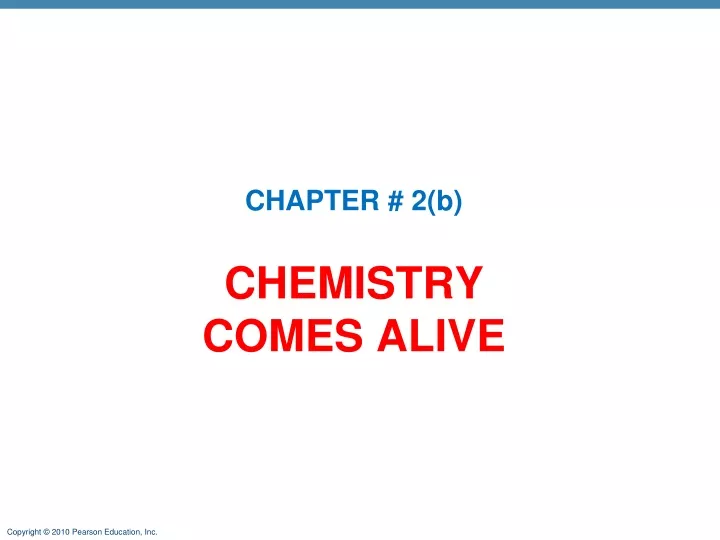 chemistry comes alive