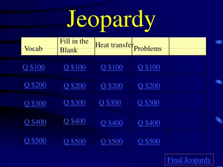 jeopardy