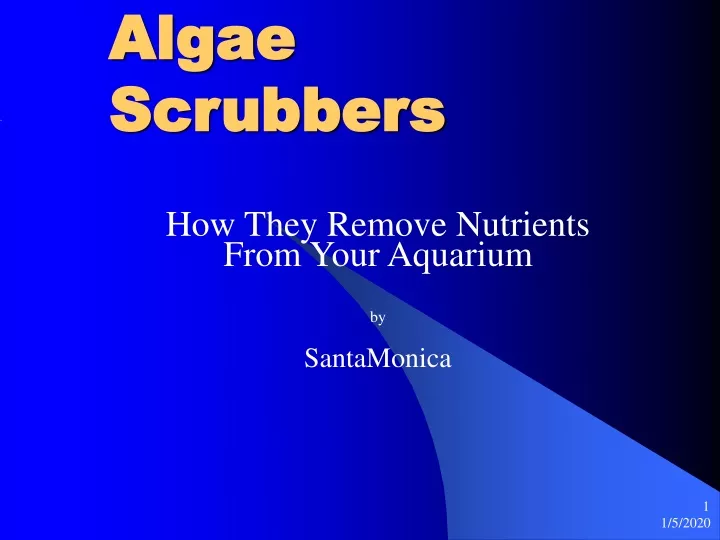 algae scrubbers