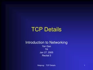 TCP Details