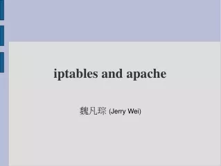 iptables and apache