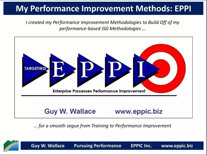 my performance improvement methods eppi