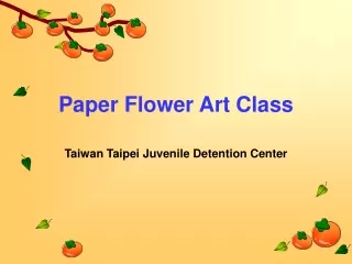 Paper Flower Art Class