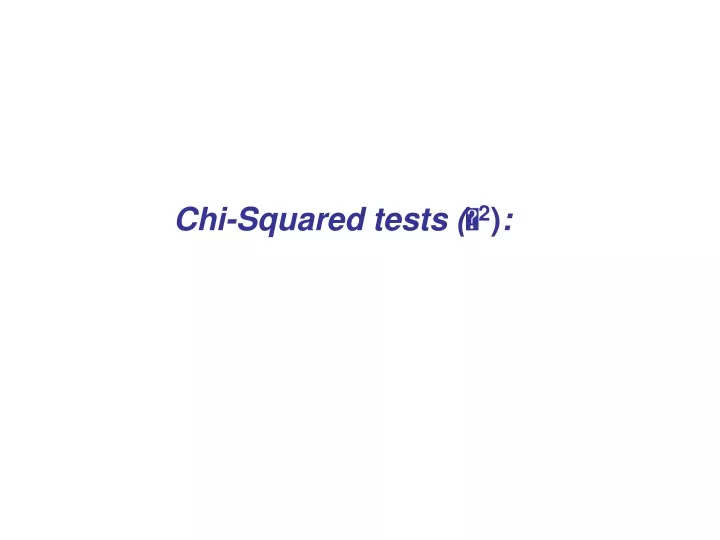 chi squared tests 2