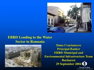 EBRD Lending to the Water Sector in Romania