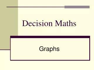 Decision Maths