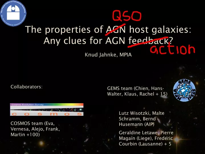 the properties of agn host galaxies any clues