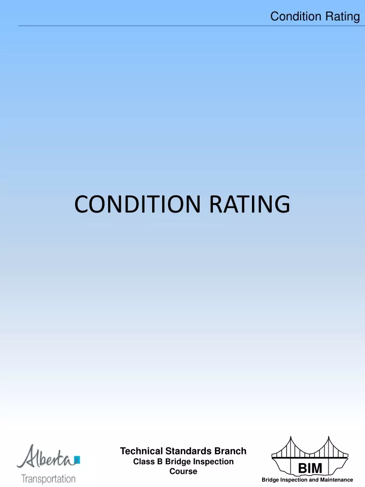 condition rating