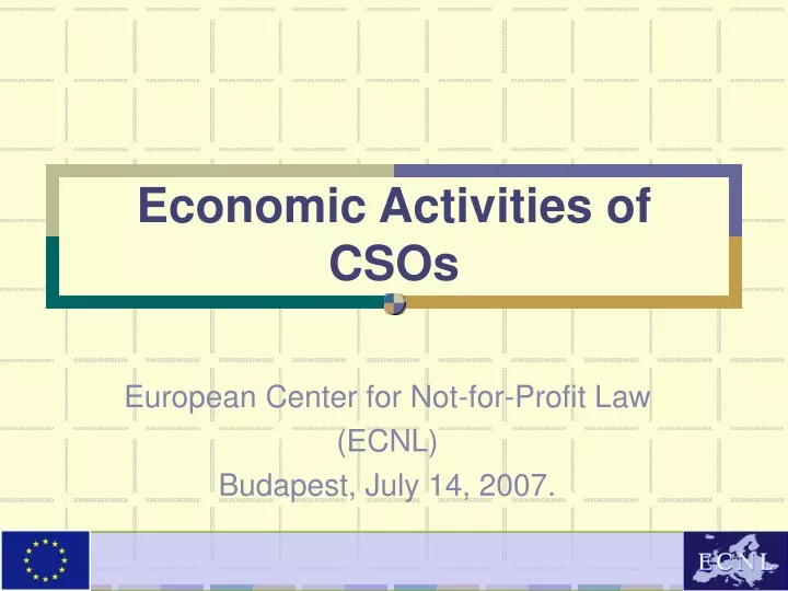 economic activities of csos