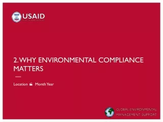 2. Why environmental compliance matters