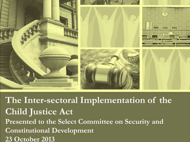 the inter sectoral implementation of the child