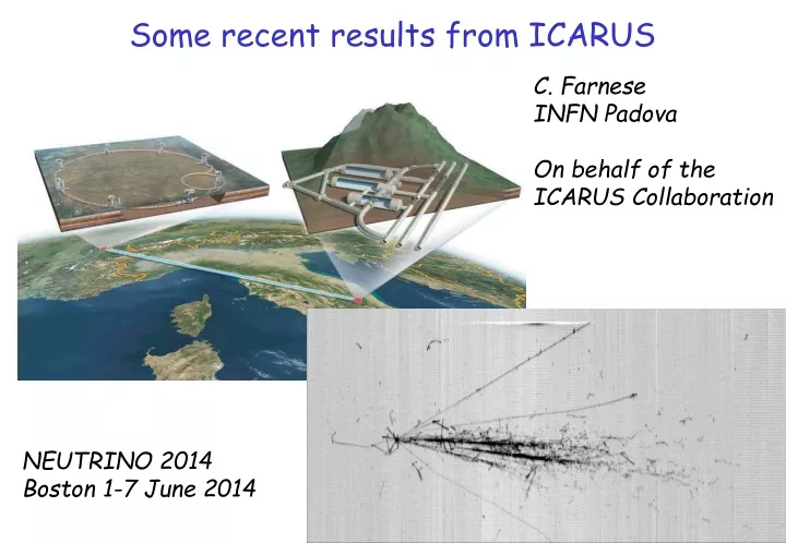some recent results from icarus