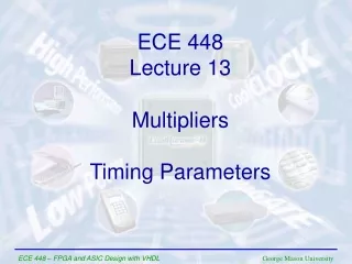 ECE  448 Lecture  1 3