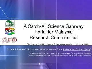 A Catch-All Science Gateway Portal for Malaysia Research Communities