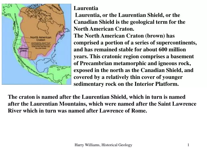 laurentia laurentia or the laurentian shield