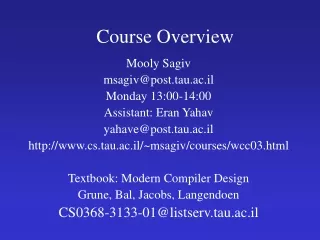 Course Overview