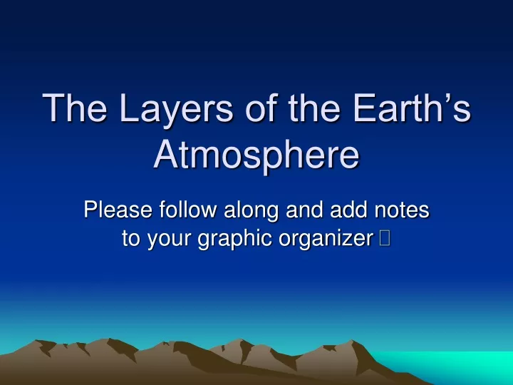 the layers of the earth s atmosphere