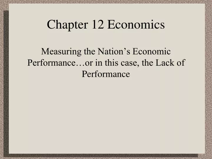 chapter 12 economics