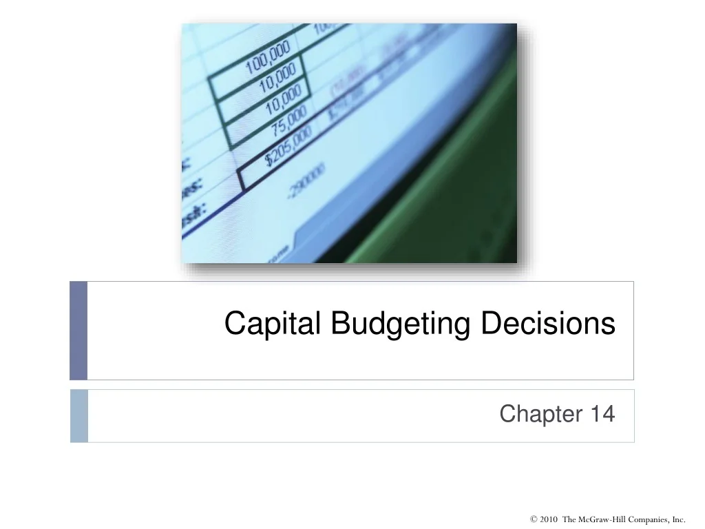 PPT - Capital Budgeting Decisions PowerPoint Presentation, free ...