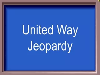 United Way Jeopardy