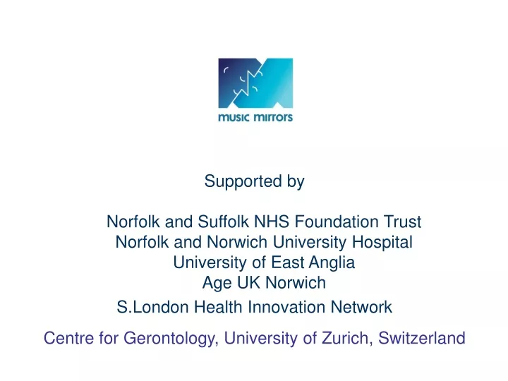 supported by norfolk and suffolk nhs foundation