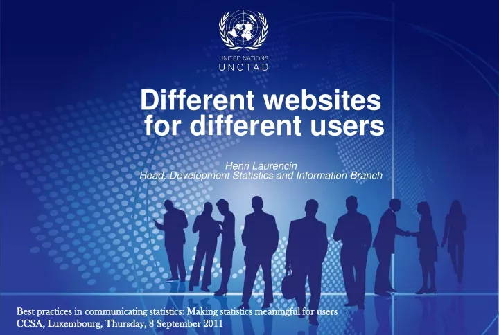 different websites for different users