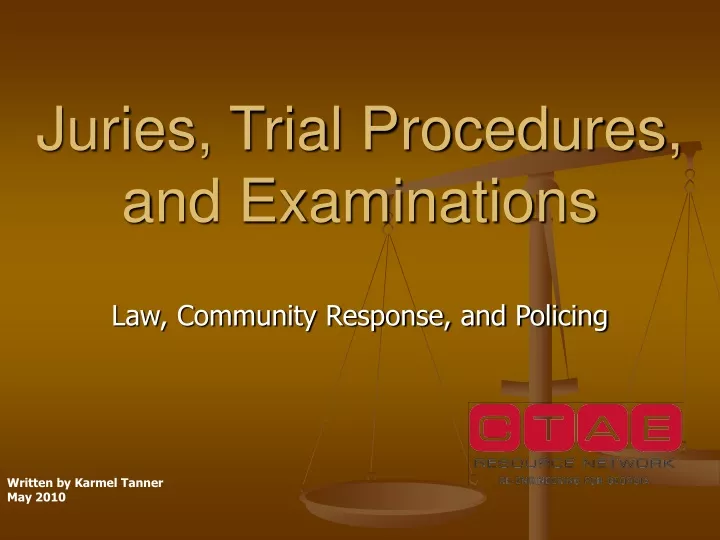 juries trial procedures and examinations