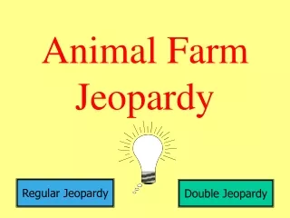 Animal Farm Jeopardy