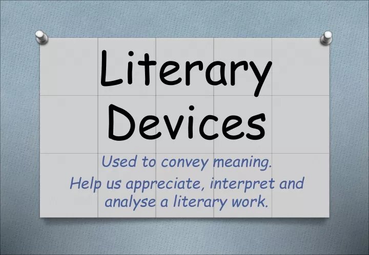 literary devices