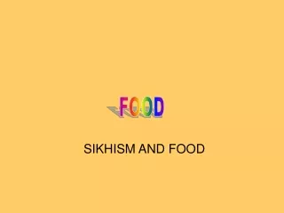 SIKHISM AND FOOD