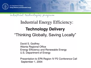 Industrial Energy Efficiency: