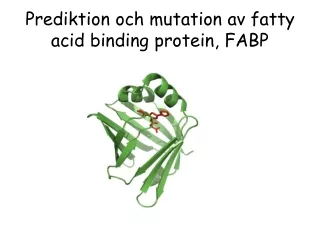 Prediktion och mutation av fatty acid binding protein, FABP