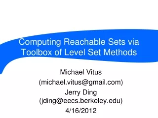 Computing Reachable Sets via Toolbox of Level Set Methods