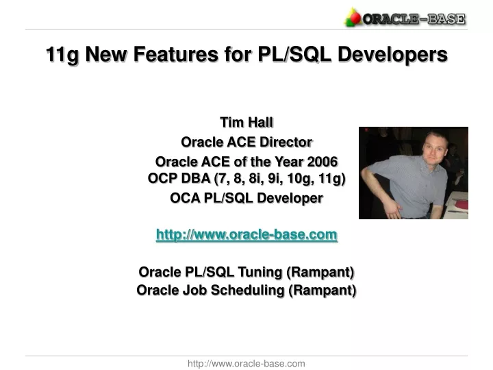 11g new features for pl sql developers