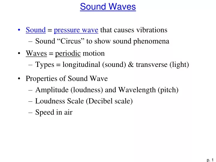 sound waves