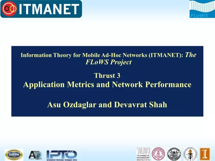 information theory for mobile ad hoc networks