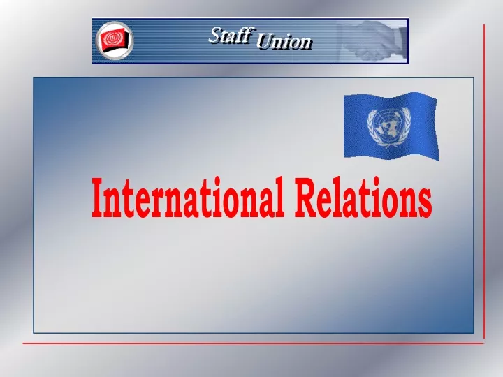 international relations