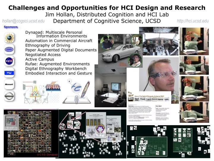 challenges and opportunities for hci design