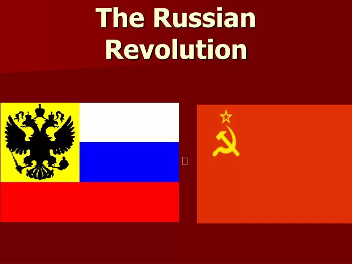 the russian revolution