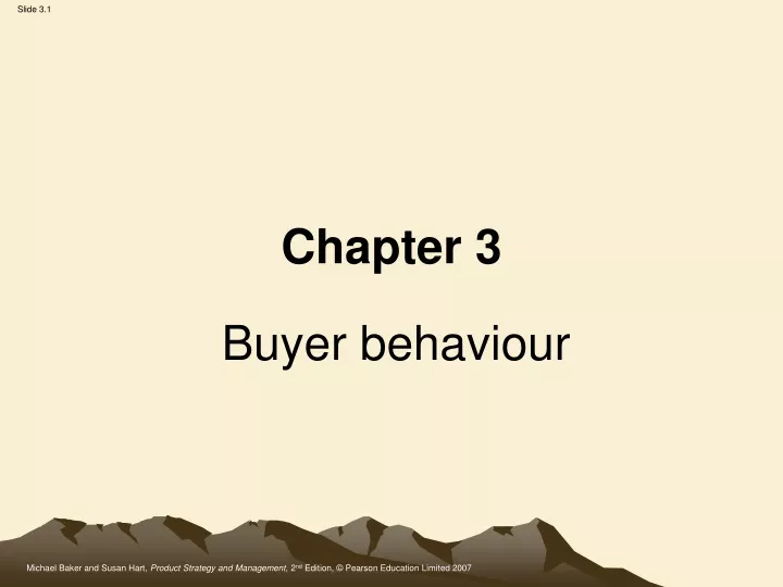 chapter 3 buyer behaviour