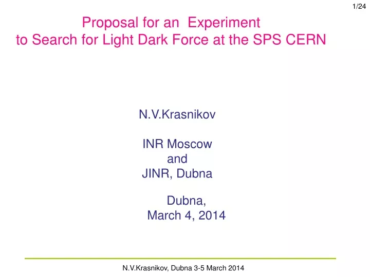proposal for an experiment to search for light dark force at the sps cern