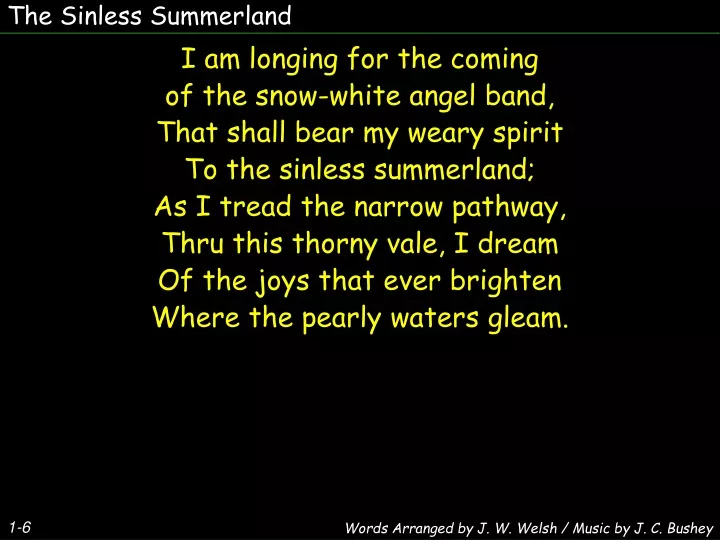 the sinless summerland