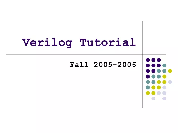 verilog tutorial