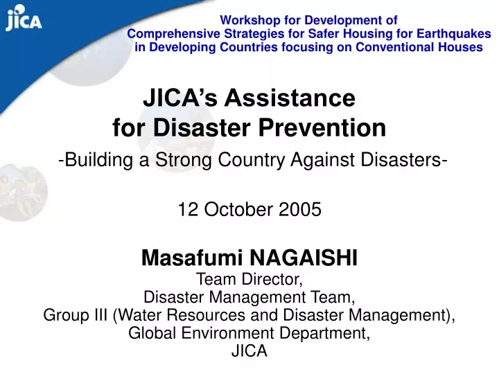 jica s assistance for disaster prevention building a strong country against disasters