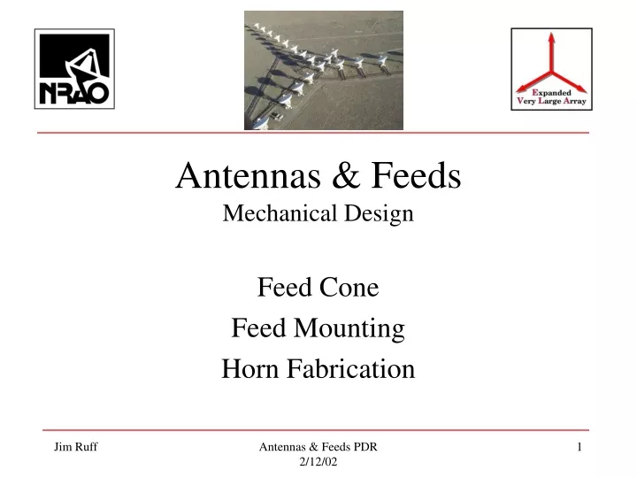 antennas feeds mechanical design