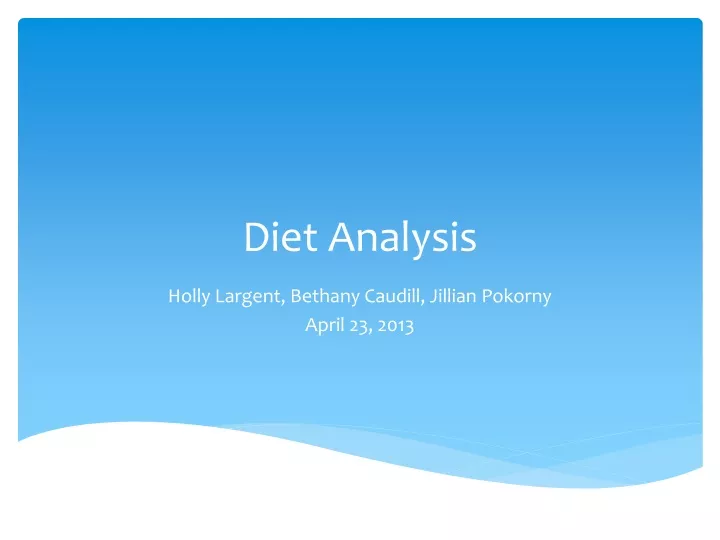 diet analysis