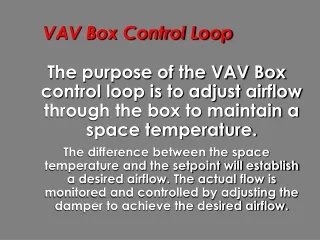 VAV Box Control Loop